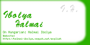 ibolya halmai business card